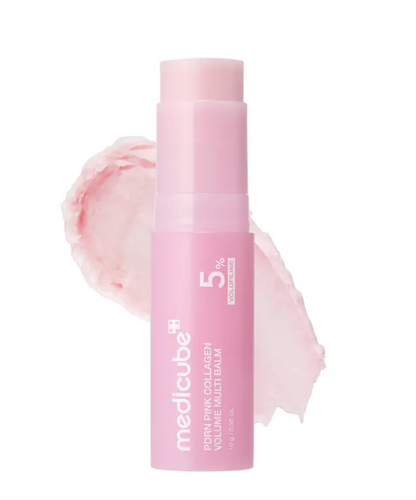 Medicube PDRN Pink Collagen Volume Multi Balm | All In One Volufiline, PDRN, NAD Stick for Youthful-Looking, Helping Look of Fine Lines, Firming Care, Anti-Aging Care | For Under-Eyes, Neck, Forehead, Smile Lines, Lip Care | Korean Skincare