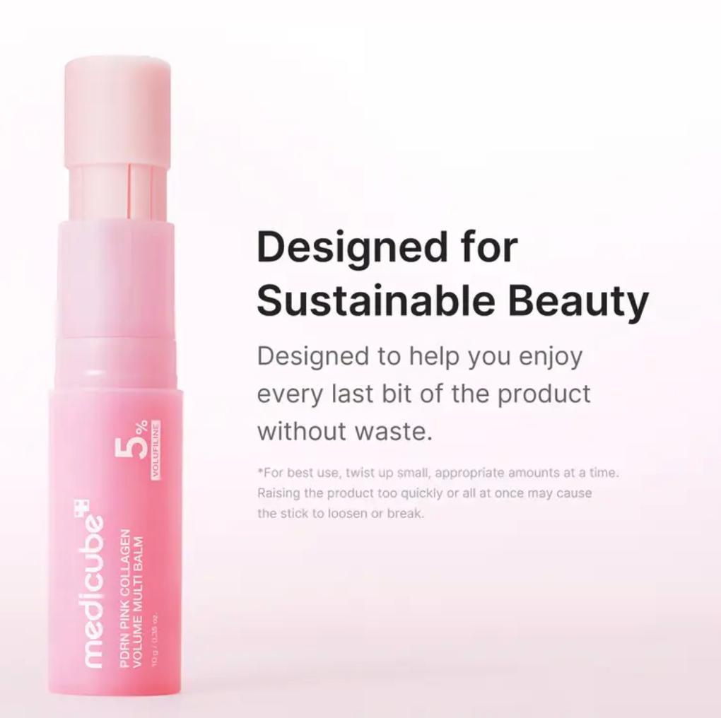 Medicube PDRN Pink Collagen Volume Multi Balm | All In One Volufiline, PDRN, NAD Stick for Youthful-Looking, Helping Look of Fine Lines, Firming Care, Anti-Aging Care | For Under-Eyes, Neck, Forehead, Smile Lines, Lip Care | Korean Skincare